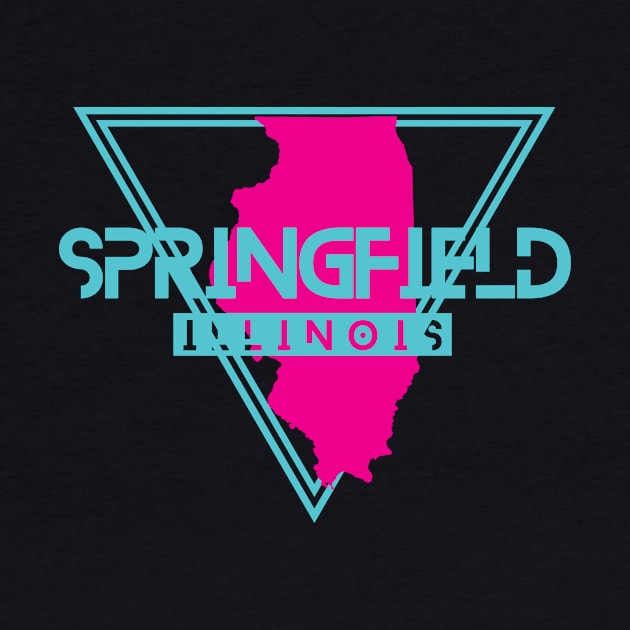 Springfield Illinois Retro Vintage Triangle IL by manifest